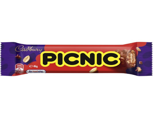 Cadbury Picnic Chocolate Bar 46g - 3 Pack