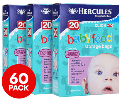 Hercules Baby Food Storage Bags 3 pack