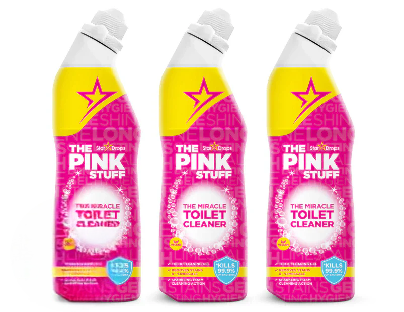 Stardrops The Pink Stuff Toilet Cleaner 750mL 3 pack