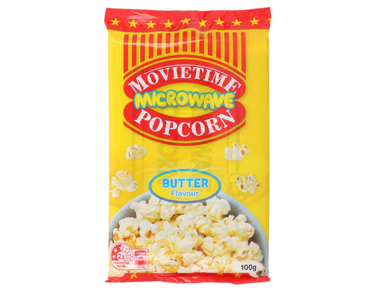 Movietime Microwave Popcorn Butter 100g - 24 Pack