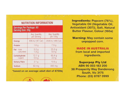 Movietime Microwave Popcorn Butter 100g - 24 Pack