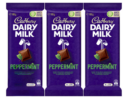 Cadbury Dairy Milk Peppermint 180g 3 pack