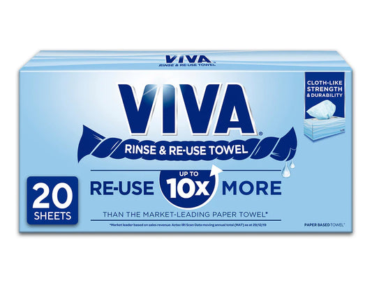 Kleenex VIVA Rinse & Reuse Sheet Towels 2 pack