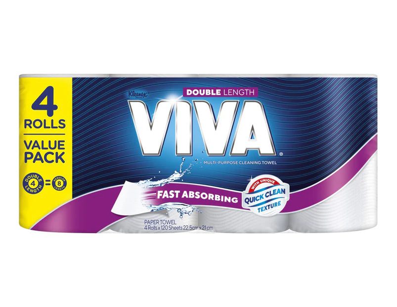 Viva Double Length Paper Towel 4 piece