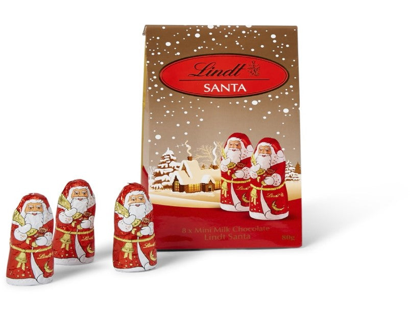 Lindt Mini Santa Pouch Bag 80g