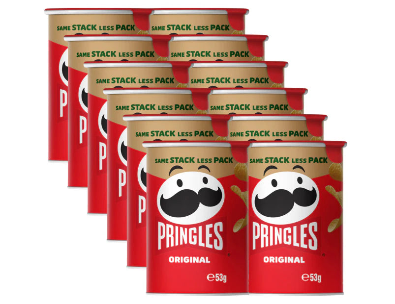 Pringles Potato Chips Original 53g - 12 Pack