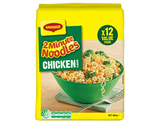 Maggi 2 Minute Noodles Chicken 72g 12 pack