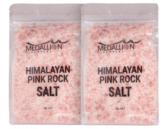 Medallion Himalayan Pink Rock Salt 1kg - 2 Pack