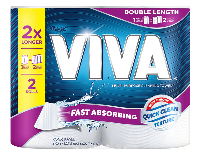 VIVA Multi-Use Double Length Paper Towels 2 piece