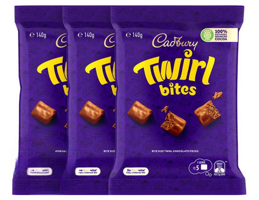 Cadbury Twirl Bites 140g 3 pack