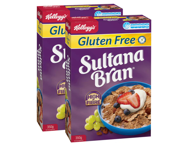 Kellogg's Sultana Bran Gluten Free 350g - 2 Pack