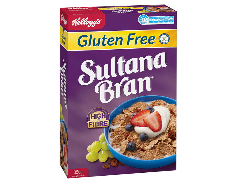 Kellogg's Sultana Bran Gluten Free 350g - 2 Pack