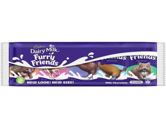 Cadbury Dairy Milk Chocolate Furry Friends 100g - 3 Pack