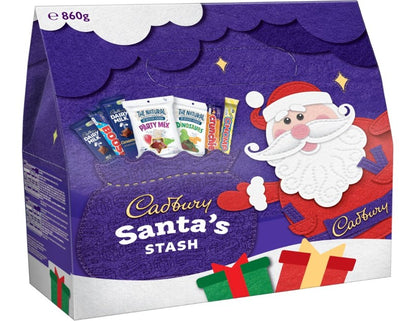 Cadbury Santa's Stash Chocolate and Candy Christmas Gift Bag 860g