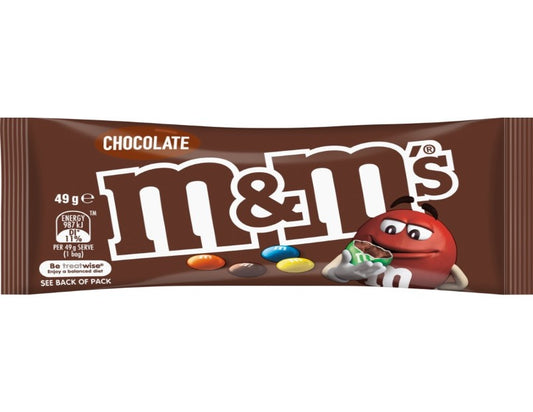 M&M's Milk Chocolate Snack Bag 49g - 3 Pack