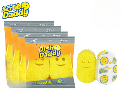 Scrub Daddy Dish Daddy Soap Dispensing Dish Wand Refills 4 pack