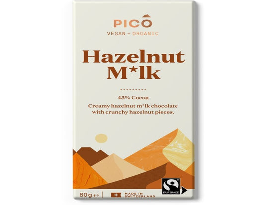 Pico Hazelnut Milk Organic Milk Chocolate 80g