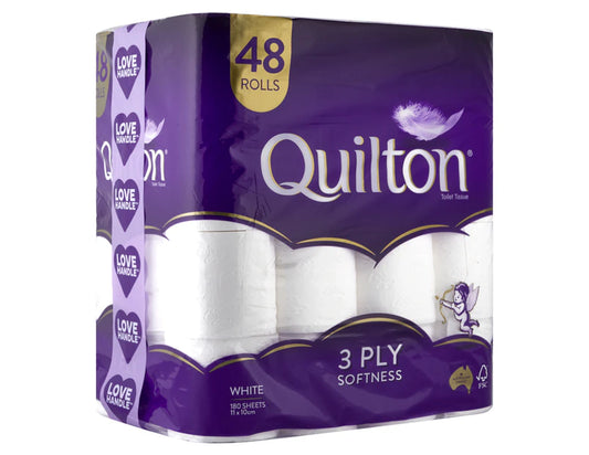 Quilton 3 Ply Toilet Tissue Rolls 48 Pack