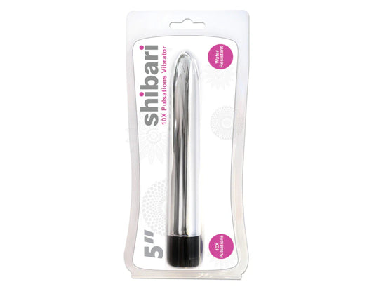 Shibari 10x Pulsations Vibrator - Silver