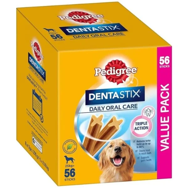 PEDIGREE DentaStix Large Dental Dog Treats Daily Oral Care 56 Sticks