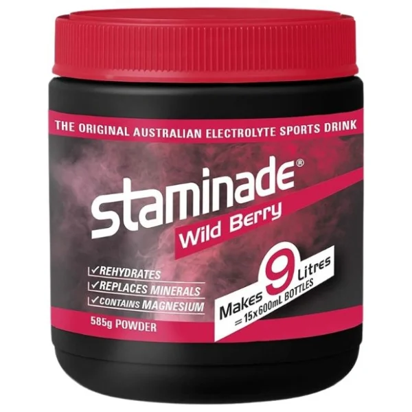 Staminade Hydrate Sports Drink Powder Wild Berry Rush 585g