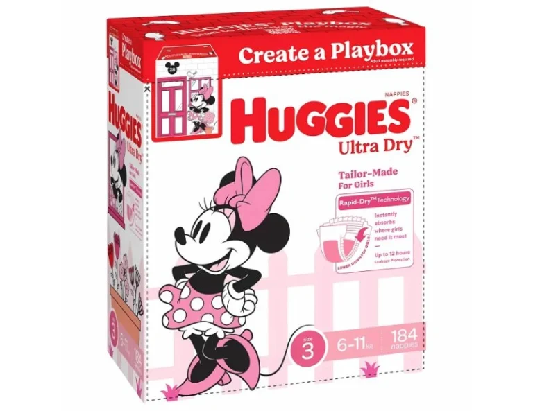Huggies Ultra Dry Nappies Girls Size 3