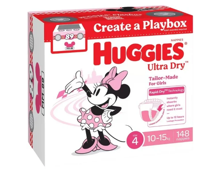 Huggies Ultra Dry Nappies Girls Size 4
