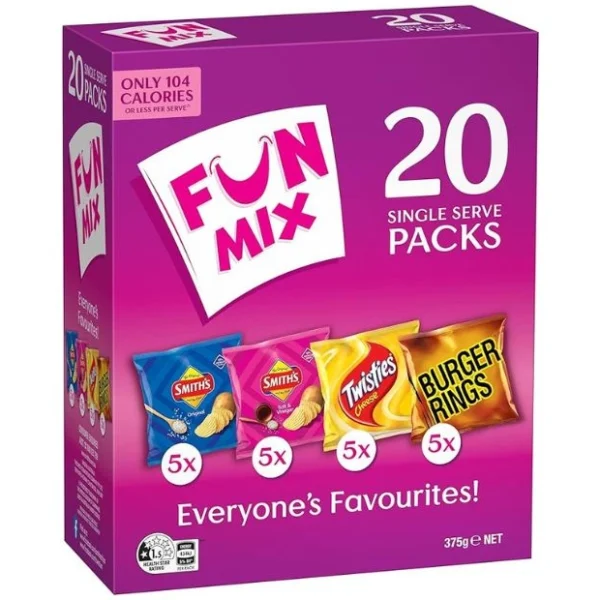 Smith’s Fun Mix Variety Multipack Potato Chips 20 Pack